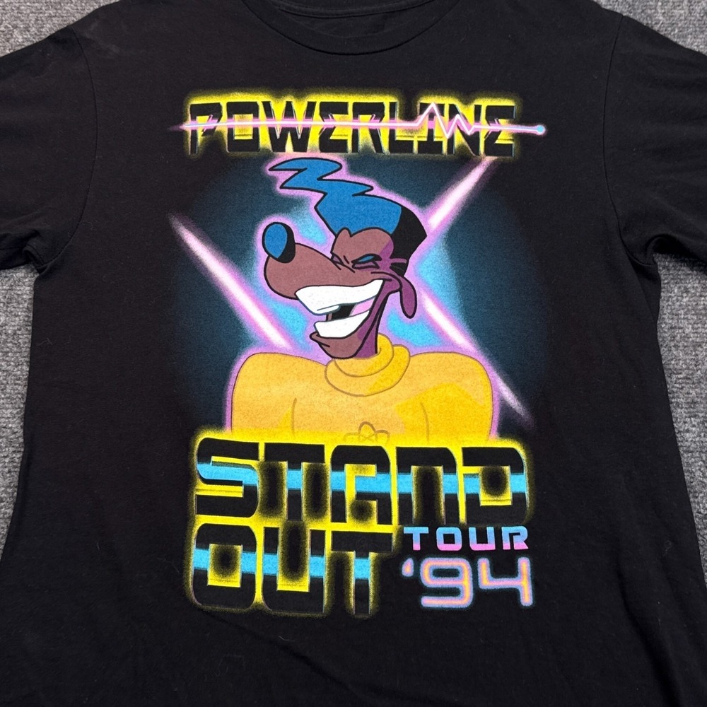 Disney A Goofy Movie Powerline T-shirt Adult Size Small Vintage Style Retro - Picture 4 of 9